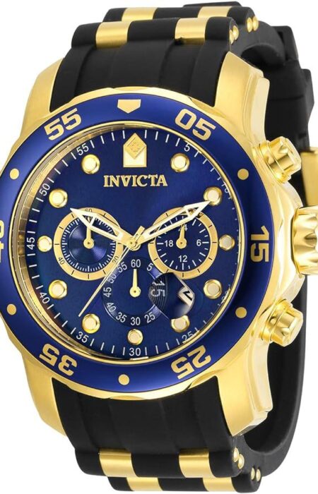 RELOJ INVICTA NEGRO CON DORADO
